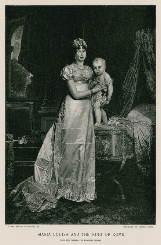 Maria Louisa og kongen av Roma av Francois Pascal Simon Gerard