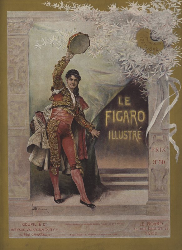 Omslag til Le Figaro Illustre, 1. desember 1887 av Francois Schommer