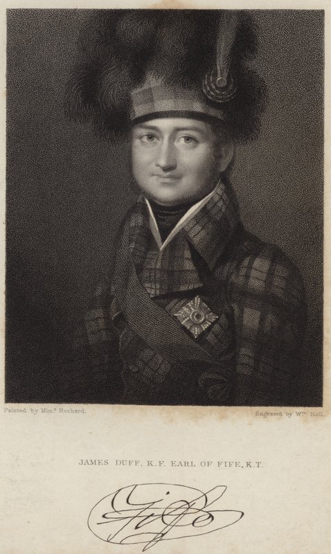 Portrett av James Duff; Jarl av Fife av Francois Theodore Rochard