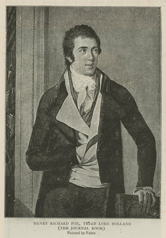 Henry Richard Fox, tredje Lord Holland av Francois Xavier Fabre