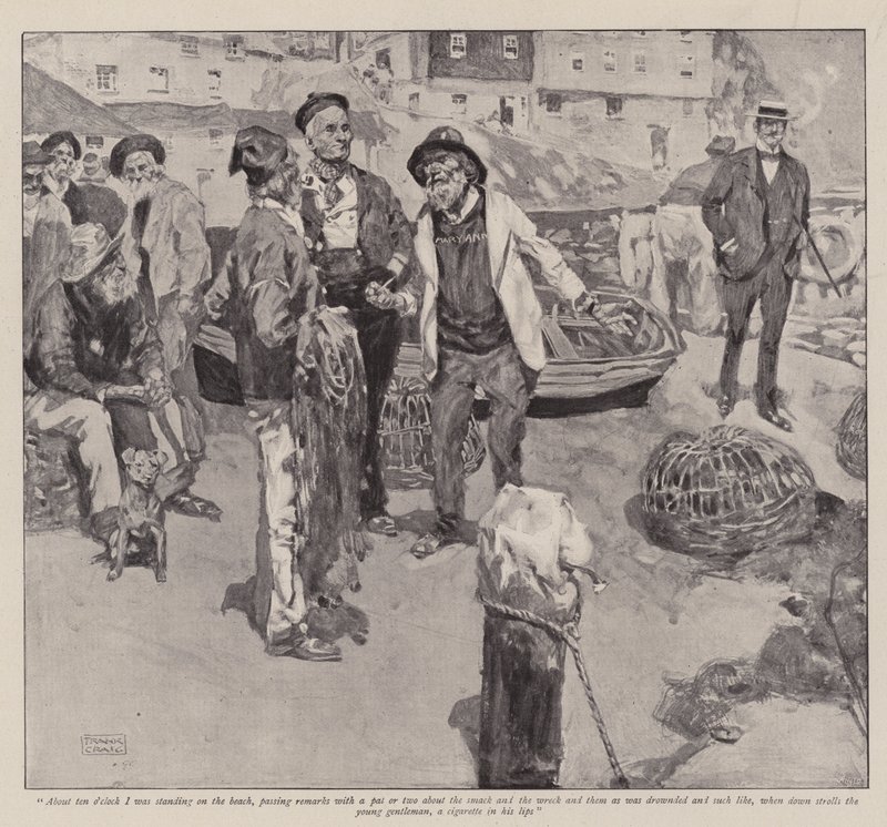 Illustrasjon for Peace-at-any-Price Bill, av Grant Allen av Frank Craig