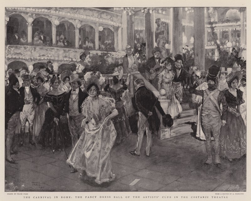Karnevalet i Roma, Fancy Dress Ball i Artists