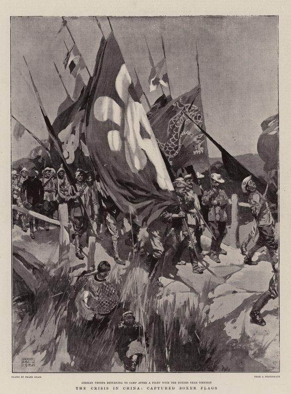 Krisen i Kina, fangede bokserflagg av Frank Craig