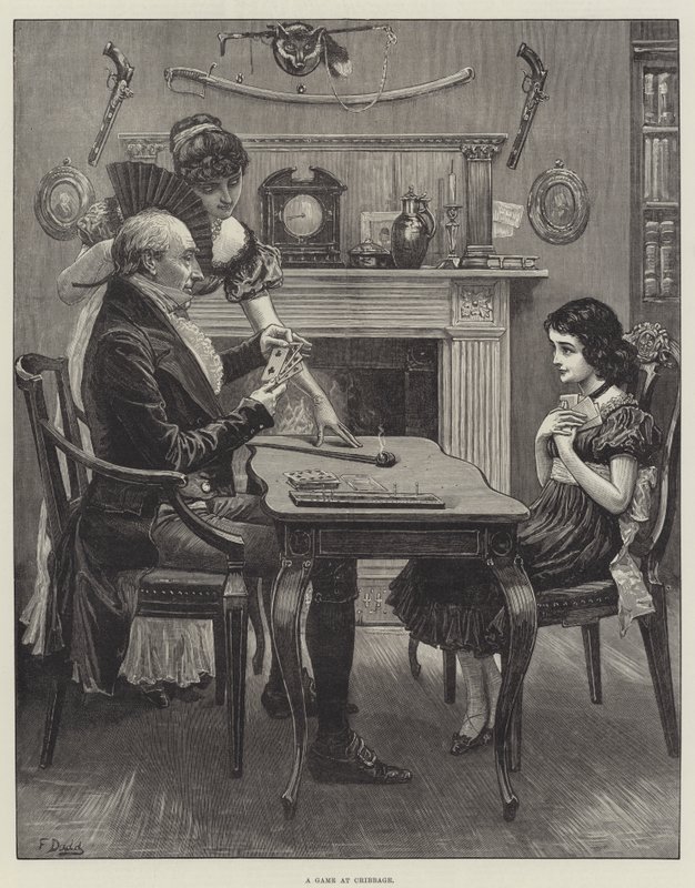 Et spill på Cribbage av Frank Dadd