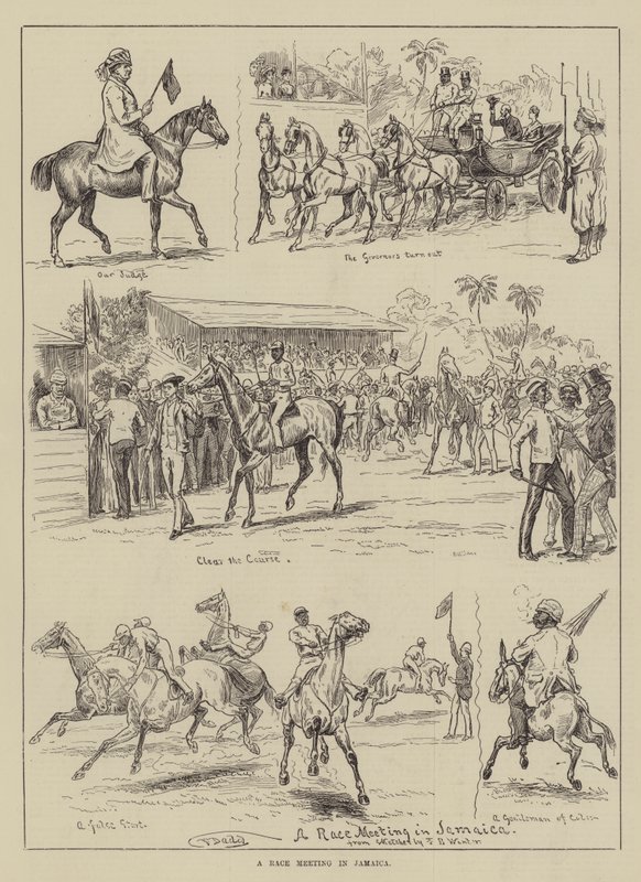 Et løpsmøte på Jamaica av Frank Dadd