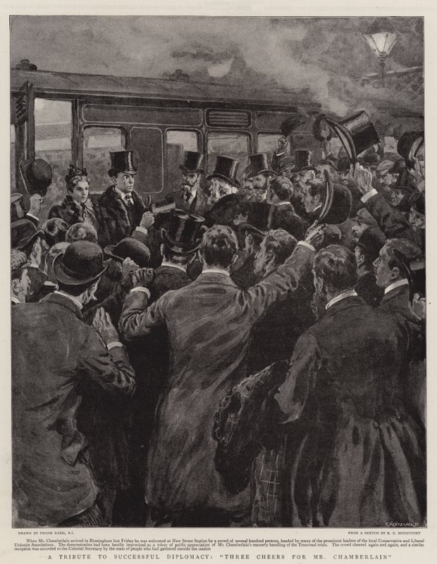 En hyllest til vellykket diplomati, tre skåler for Mr Chamberlain av Frank Dadd
