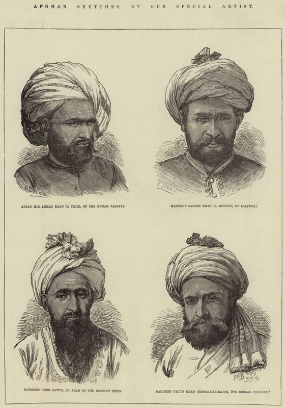 Afghanske skisser av Frank Dadd