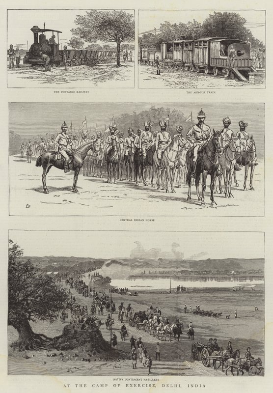 På treningsleiren, Delhi, India av Frank Dadd