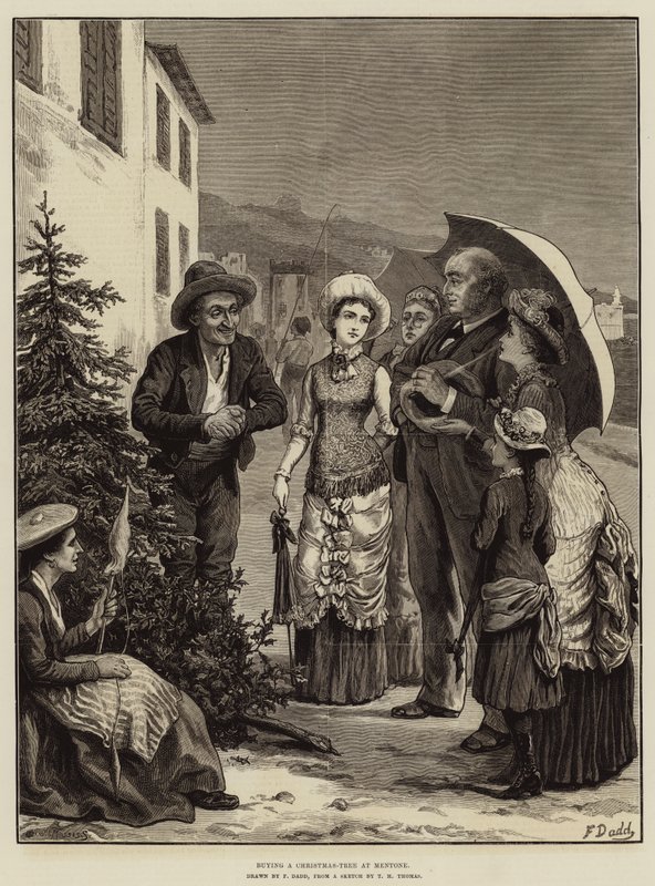Kjøpe et juletre på Mentone av Frank Dadd