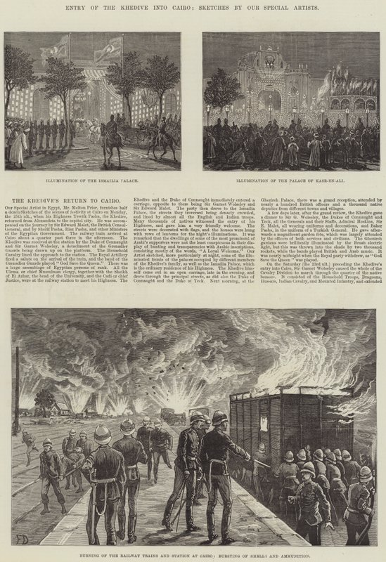 Khedives inntreden i Kairo av Frank Dadd