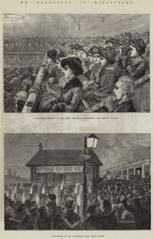 Mr Gladstone i Midlothian av Frank Dadd