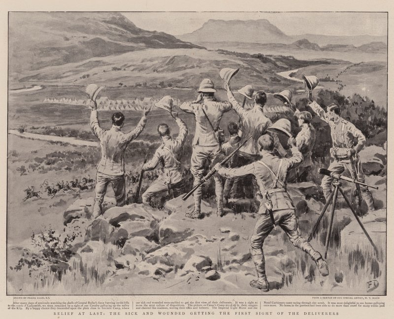 Til slutt får de syke og sårede første syn på befrierne av Frank Dadd