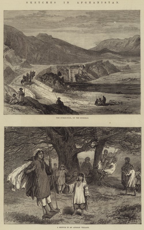 Skisser i Afghanistan av Frank Dadd