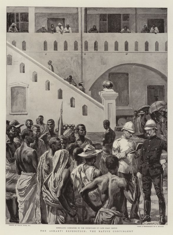 Ashanti-ekspedisjonen, den innfødte kontingenten av Frank Dadd