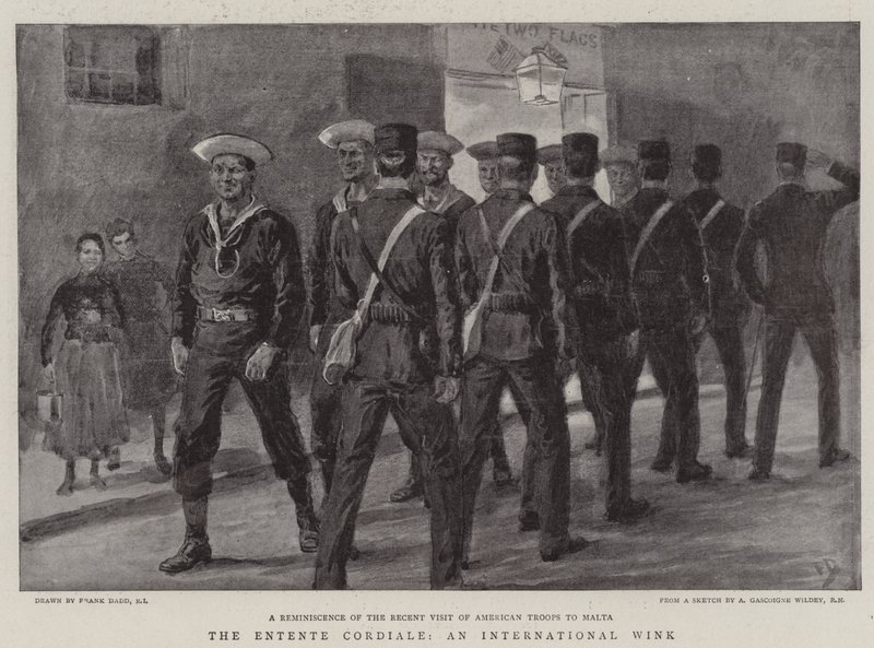 Entente Cordiale, et internasjonalt blink av Frank Dadd
