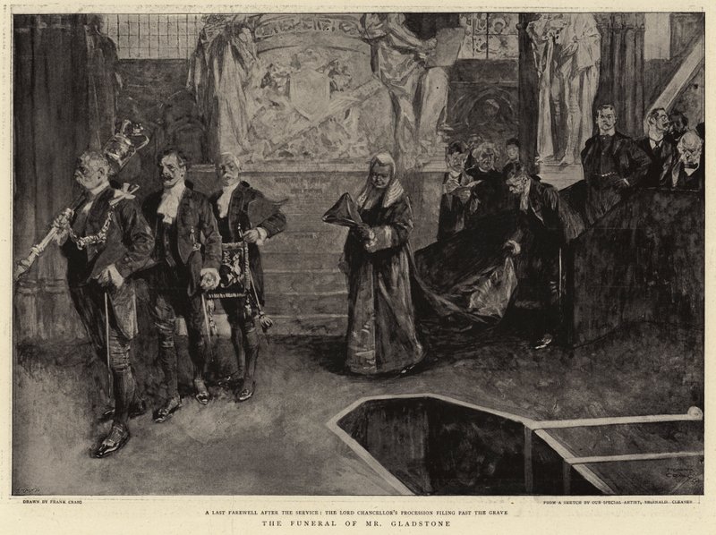 Begravelsen til Mr Gladstone av Frank Dadd