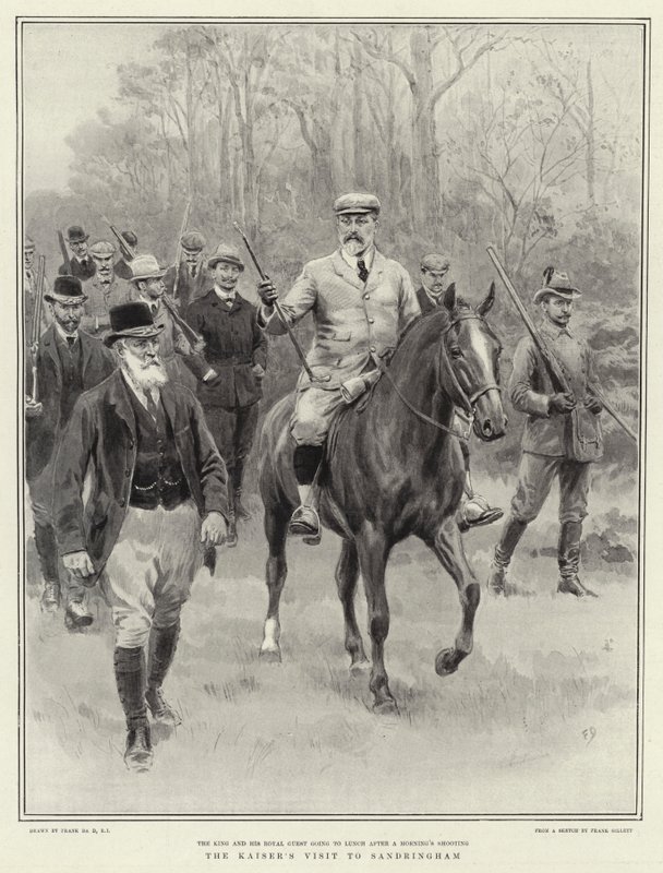 Kaisers besøk i Sandringham av Frank Dadd