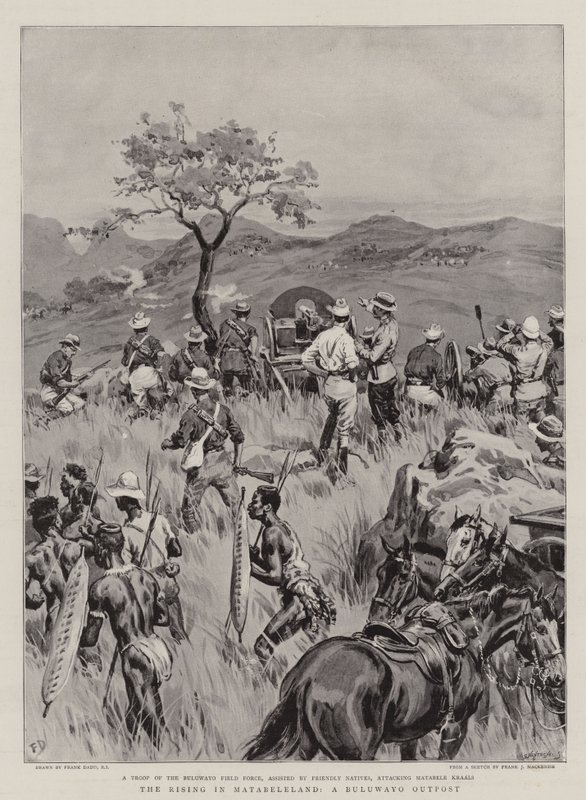 The Rising i Matabeleland, en Buluwyo-utpost av Frank Dadd