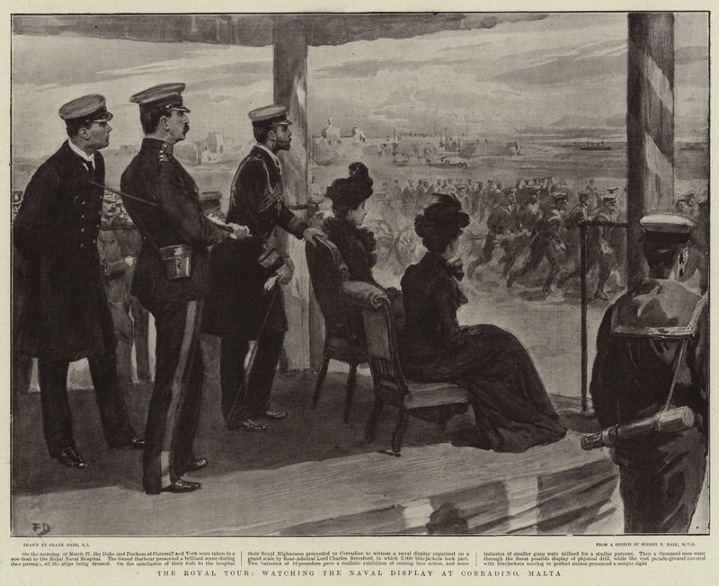 The Royal Tour, ser på Naval Display på Corradino, Malta av Frank Dadd