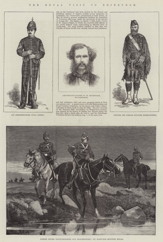 Det kongelige besøket i Edinburgh av Frank Dadd