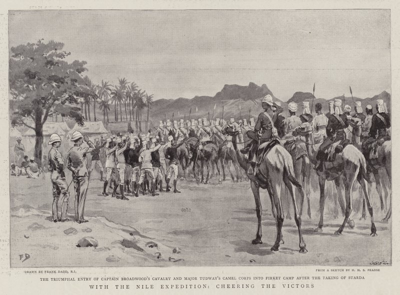 Med Nile-ekspedisjonen, Cheering the Victors av Frank Dadd