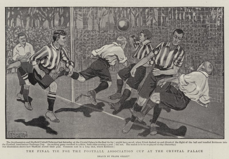 Finalen for Football Association Cup på Crystal Palace av Frank Gillett
