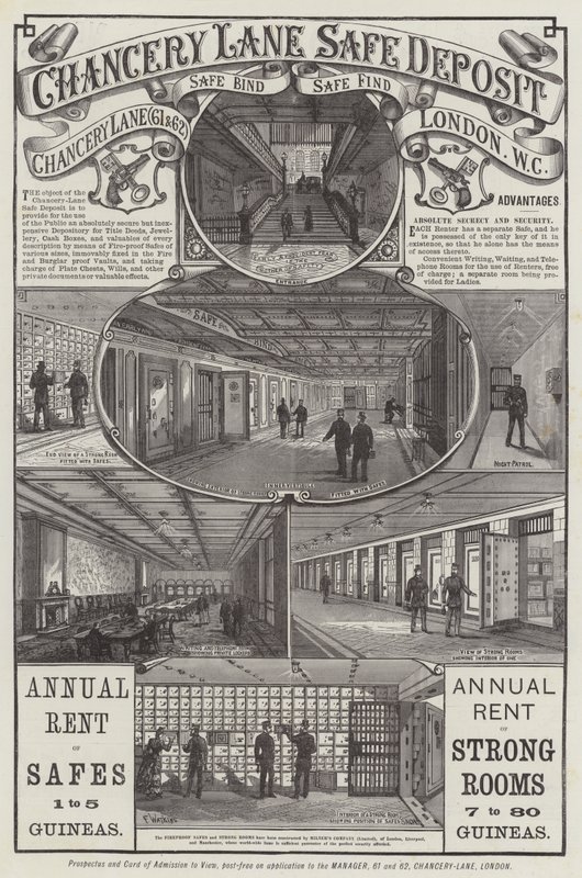 Annonse, Chancery Lane Safe Deposit av Frank Watkins