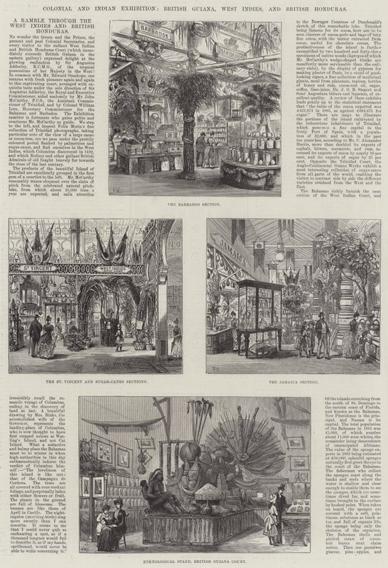Colonial and Indian Exhibition, Britisk Guyana, Vestindia og Britisk Honduras av Frank Watkins