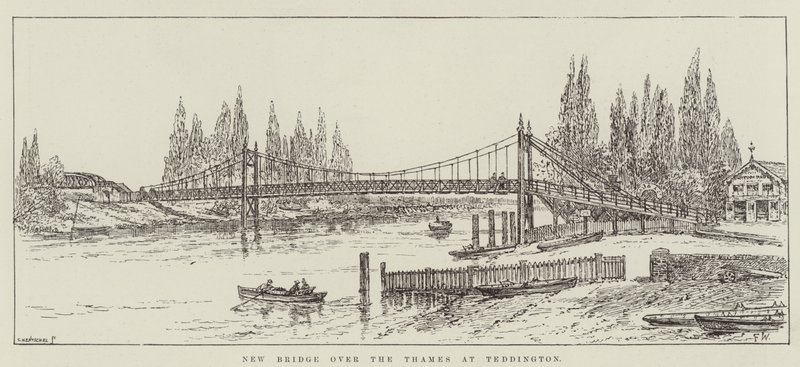 Ny bro over Themsen ved Teddington av Frank Watkins