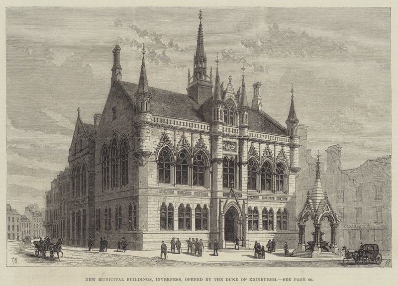 Nye kommunale bygninger, Inverness, åpnet av hertugen av Edinburgh av Frank Watkins