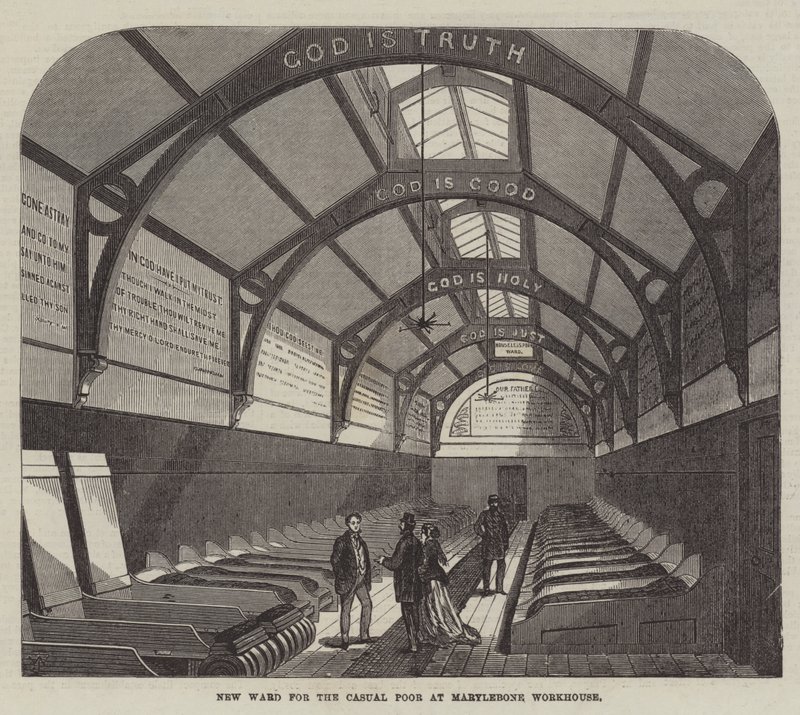 Ny avdeling for uformelle fattige på Marylebone Workhouse av Frank Watkins