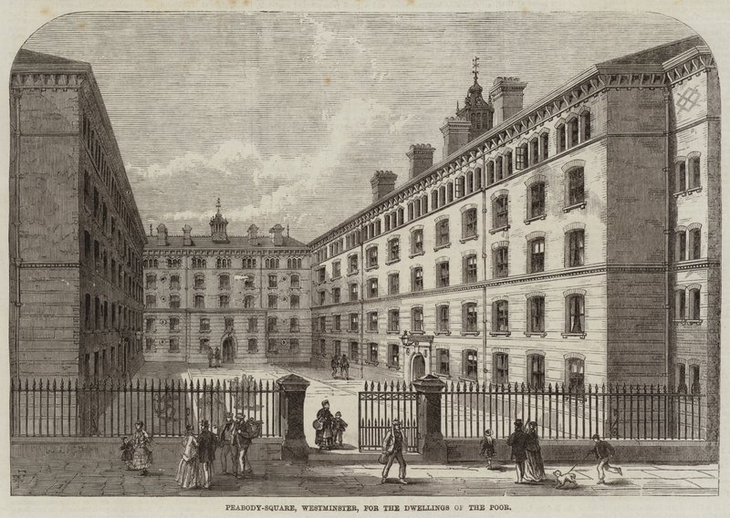 Peabody-Square, Westminster, for Dwellings of the Poor av Frank Watkins