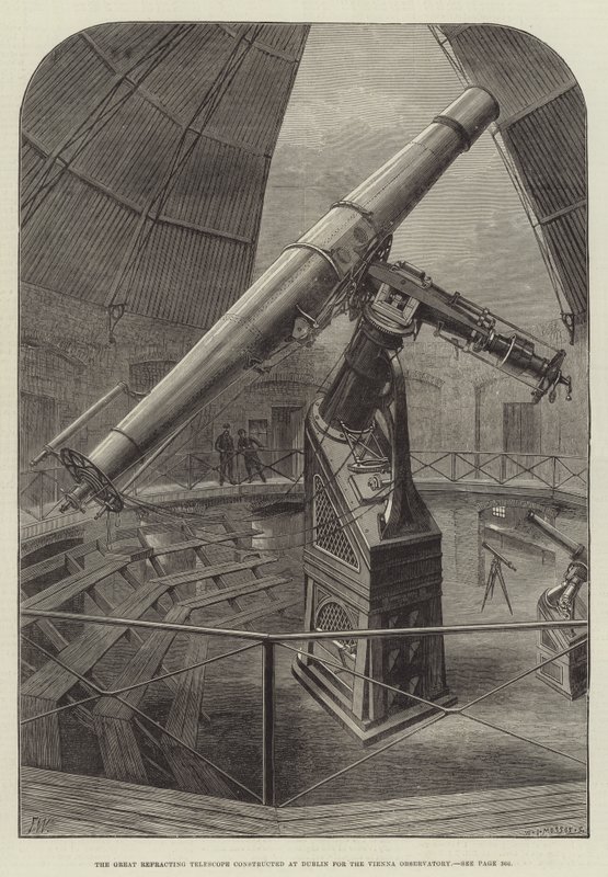 The Great Refracting Telescope konstruert i Dublin for Wien-observatoriet av Frank Watkins