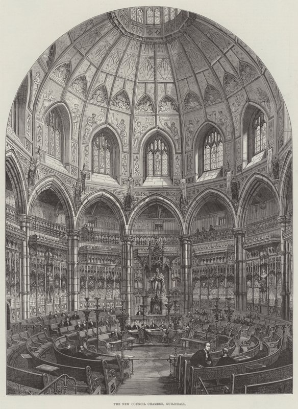Det nye rådssalen, Guildhall av Frank Watkins