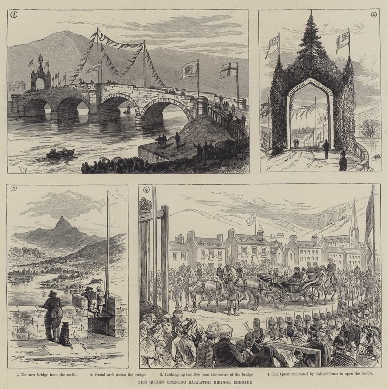 Dronningen åpner Ballater Bridge, Deeside av Frank Watkins