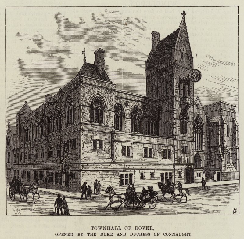 Townhall of Dover, åpnet av hertugen og hertuginnen av Connaught av Frank Watkins