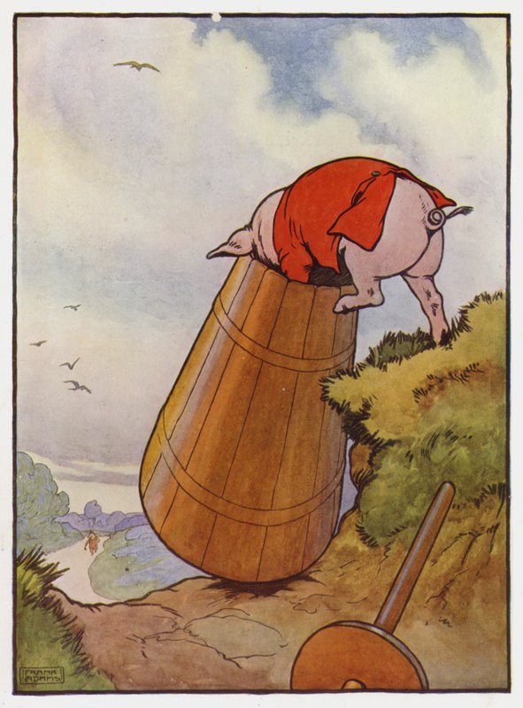 Illustrasjon for De tre små griser av Frank Adams