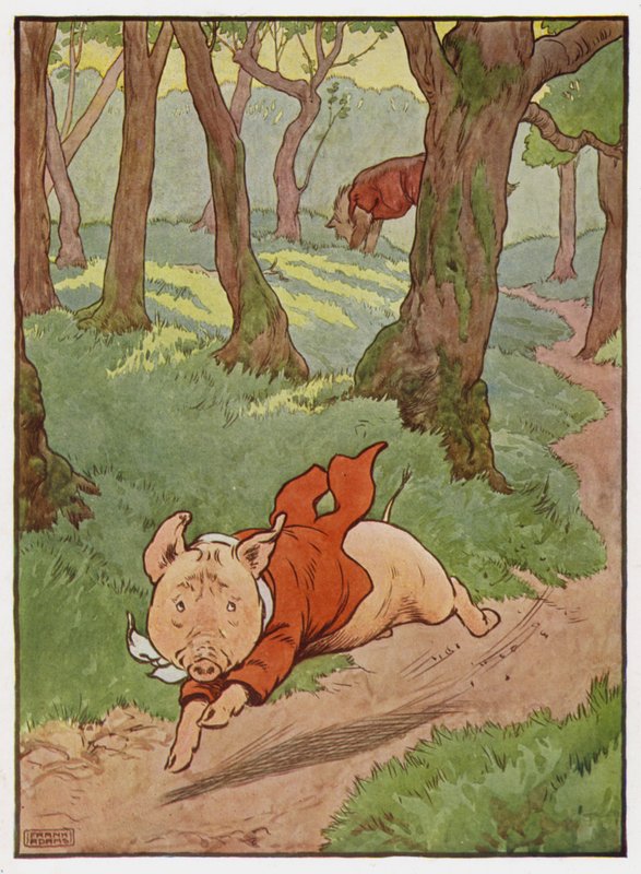 Illustrasjon for De tre små griser av Frank Adams