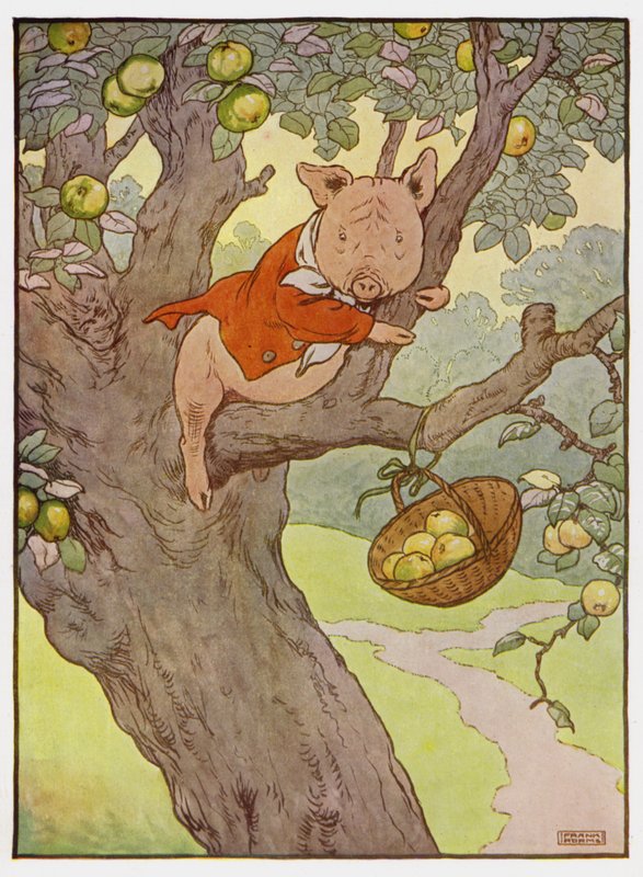 Illustrasjon for De tre små griser av Frank Adams