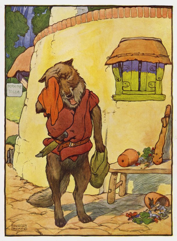 Illustrasjon for De tre små griser av Frank Adams