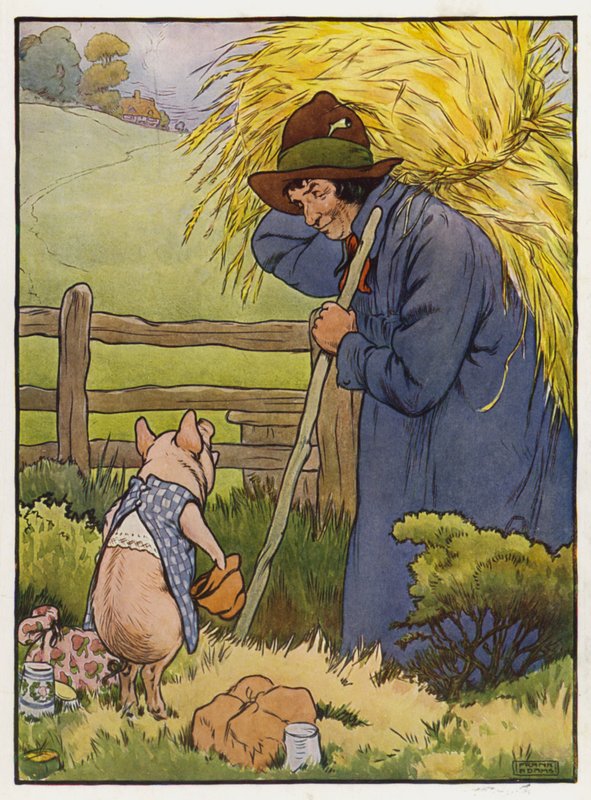 Illustrasjon for De tre små griser av Frank Adams