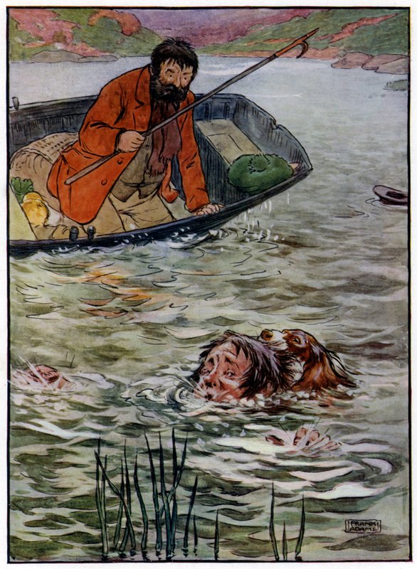 Three Jolly Fishermen (farge litho) av Frank Adams