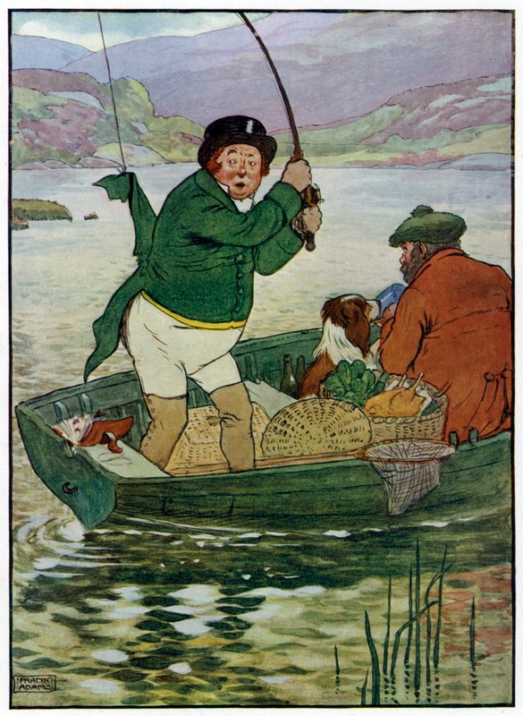Three Jolly Fishermen (farge litho) av Frank Adams