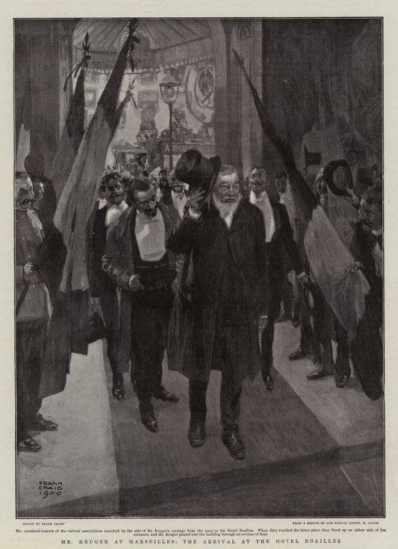 Mr Kruger i Marseilles, ankomsten til Hotel Noailles av Frank Craig