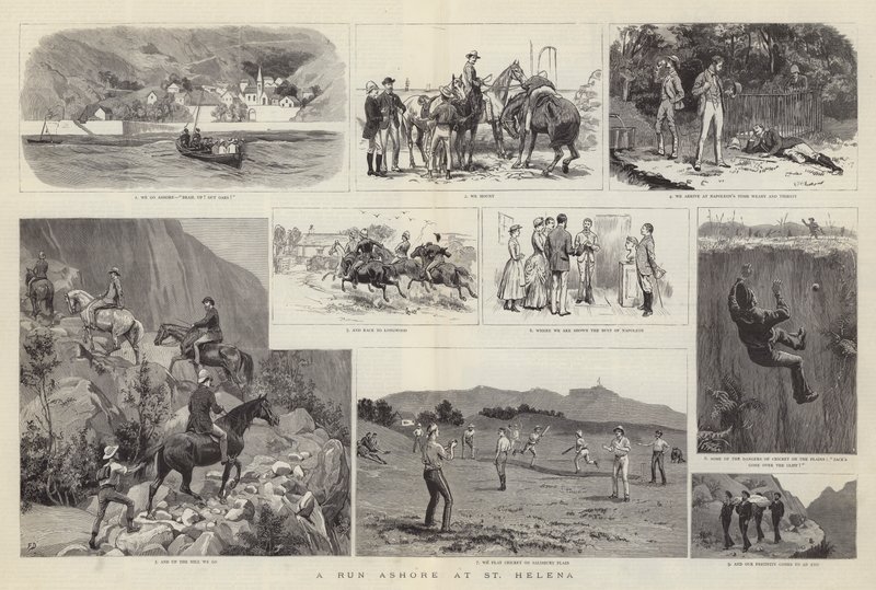 Et løp i land ved St Helena av Frank Dadd