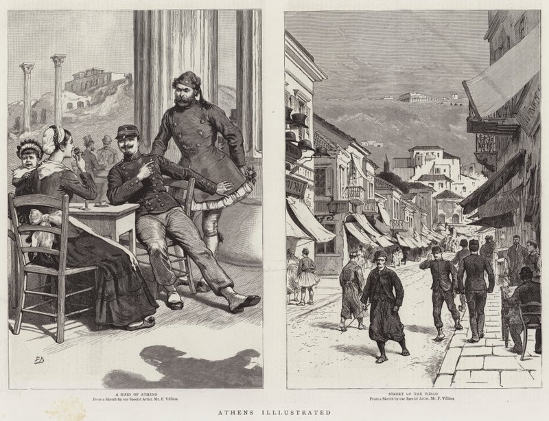 Athen illustrert av Frank Dadd