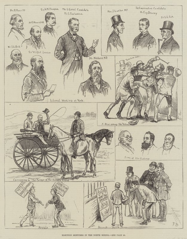 Valgskisser i Nordridningen av Frank Dadd