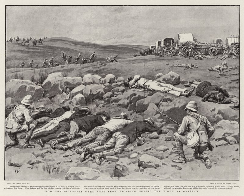 Hvordan fangene ble forhindret fra å rømme under kampen ved Graspan av Frank Dadd