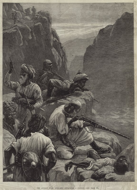 Den afghanske krigen, Hill-Men angriper en konvoi av Frank Dadd
