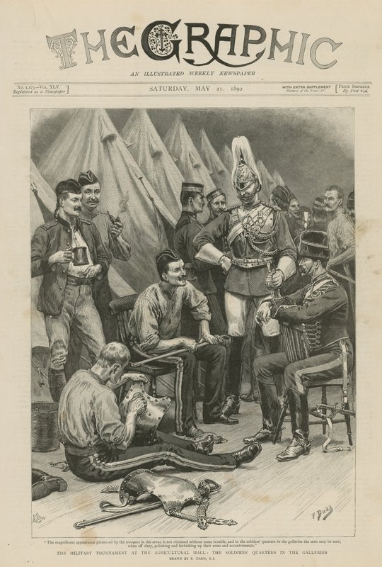 Militærturneringen i Landbrukshallen av Frank Dadd
